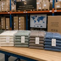 Pull en cachemire pur tricoté sur mesure avec logo OEM ODM, col rond pour femme, vente en gros, marque privée, certifié OEKO-TEX, en vrac