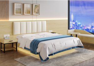 Directo de fábrica, diseño moderno personalizado, juegos de muebles de dormitorio de Hotel de madera para habitaciones de Hotel - Product Image 3