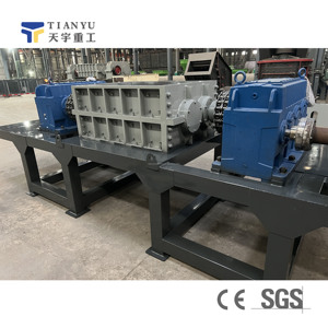 Heavy-Duty Dual-eixo Metal Shredder - CE & <span class=keywords><strong>ISO</strong></span> certificado para conchas de carro reciclagem, 2000 kg/h capacidade com lâminas de aço H13 - Product Image 6