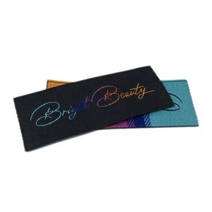 Popular Color Gradient Woven <b>Labels</b> Custom Made Woven <b>Label</b> <b>Maker</b> - Product Image 3