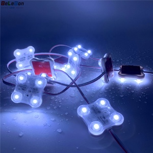 New siêu âm cao EFFCIENCY điện 2 Wát <span class=keywords><strong>DC</strong></span> 12V 4 chip LED không thấm nước Samsung 2835 vuông SMD đăng ánh sáng Hộp Led mô-đun - Product Image 6