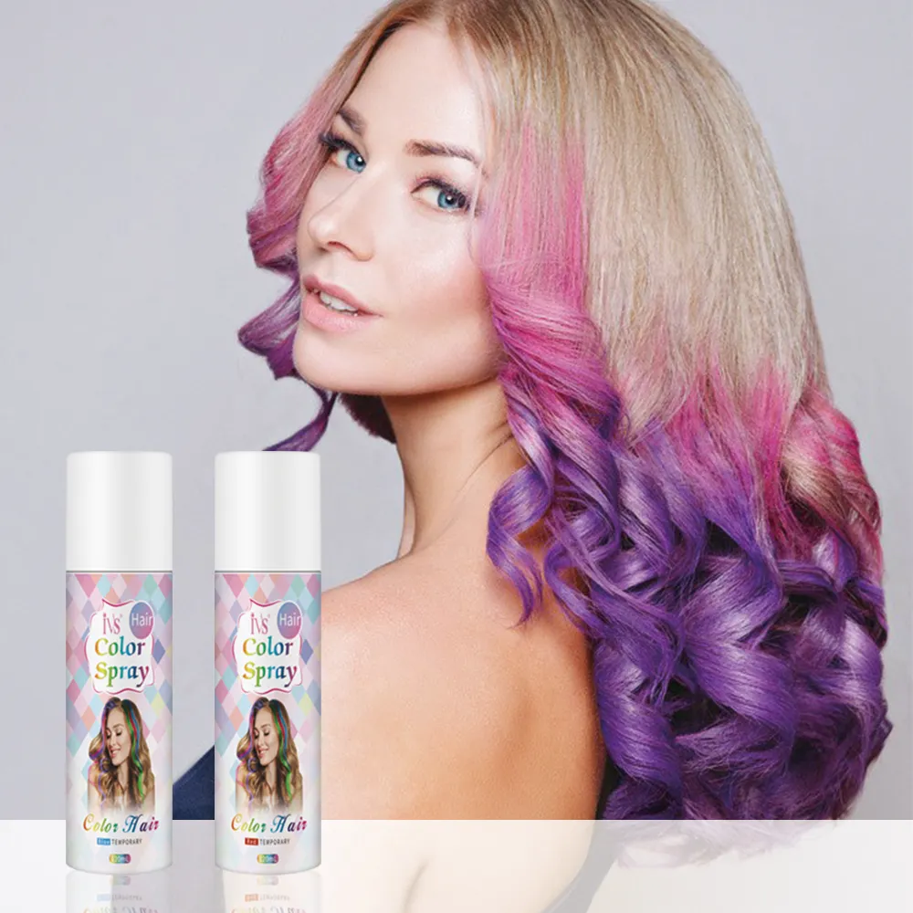 Halloween Convenient Hair Dye Spray Hersteller Großhandel Oem Private Label Farbe Wasch bar Sofort Temporäre Farbe Haarspray