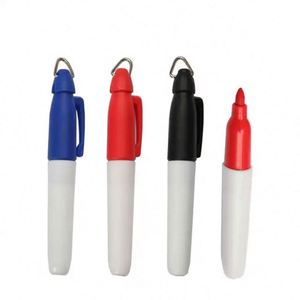 <b>Cheap</b> Custom Logo Black Yellow Bulk Red Ink Plastic Fine Point Pocket Mini Permanent Marker Pen - Product Image 1