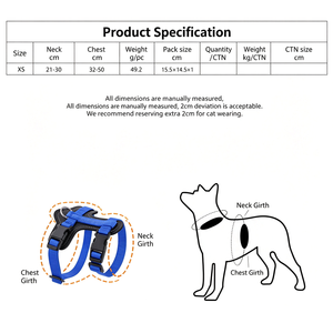 Cross-border direct cat traction rope anti-slip rope for outgoing cats rope pet chest strap chain adjustable - Product Image 3