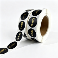 Étiquette autocollante ronde en vinyle imperméable personnalisée avec impression CMYK pour l'emballage des produits