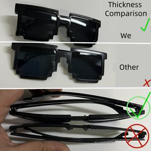 Gafas LED con Mosaico Brillante para Bares, Fiestas de Cumpleaños, Accesorios Creativos para Fotos, Ambiente Luminoso en la Oscuridad - Product Image 4