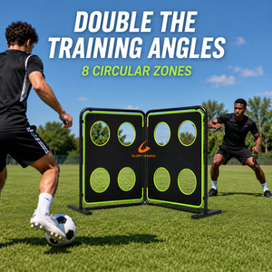 Rete da Calcio con Cinque Zone di Punteggio Trasparenti per il Controllo della Posizionamento del Pallone e l'Allenamento dei Tiri - Product Image 3