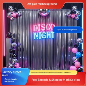 's New Polka Dot Gold-embossed Fabric Modern Birthday Decorations Easter <strong>Scene</strong> Arrangements Engagement Party <strong>Curtain</strong> - Product Image 4