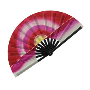 Vente en gros Personnalisé Main Clap Rave Grand Logo En Bois Bambou Danse Clacker Mariage Clack Éventails Pliants Sublimation Musique Classique - Product Image 1