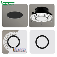 Válvula de Ventilación de Aire Moderna, de Plástico, Oculta, Invisible, Integrada, Ultrafina, sin Marco, con Salida de Aire en Forma de Disco