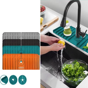 <span class=keywords><strong>Rubinetto</strong></span> in Silicone tappetino sapone in spugna per lavello da cucina accessori tappetino di asciugatura per bagno cucina piano di lavoro - Product Image 5