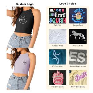 JL1112B Sales Sexy gilet senza schienale da donna con cinturino incrociato sportivo canottiera da donna corta canotta - Product Image 2