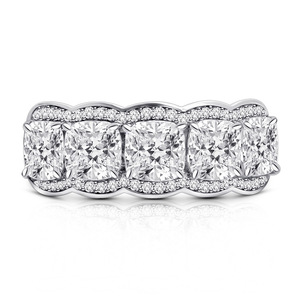 Anello da sposa geometrico scintillante per donna, elegante gioiello da dito alla moda - Product Image 1