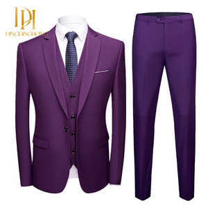 Novo Conjunto de Terno Slim Fit Sob Medida para Reuniões de Negócios Formais, <span class=keywords><strong>Blazer</strong></span> de Luxo e Calças para Vestuário Masculino e Casamentos - Product Image 4