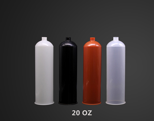 Baril de seringue à filetage femelle de <span class=keywords><strong>32</strong></span> oz Cartouche en plastique <span class=keywords><strong>polyéthylène</strong></span> haute densité blanc avec 1/4 pouces - Product Image 3