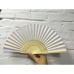 New Wholesale Custom Printed Logo Folding Hand Fan Wedding <b>Bamboo</b> Hand Held Fan - Product Image 6