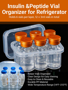 Wholesale 3ml <b>Plastic</b> <b>Box</b> 2-4 Aseptic Vial Storage <b>Box</b> Wholesale Bottle Rack Wholesale <b>Plastic</b> - Product Image 3