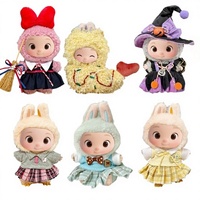 Vêtements de poupée en peluche faits à la main pour poupée de 17 cm, taille et couleur personnalisables