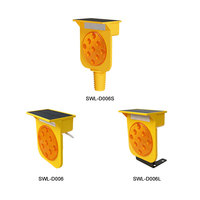 Lampe de signalisation solaire LED avec matériau PC, visibilité 500m+ et indice de protection IP54 pour travaux routiers SWL-D006S