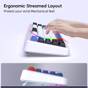 Nuevo Teclado Inalámbrico de 68 Teclas y 3 Modos, Doble Conexión 5.1 + 2.4G, Retroiluminación RGB, Batería de 2000 mAh, Teclado para Juegos, PC/Mac - Product Image 4