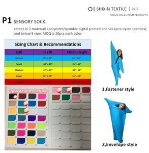Giocattoli sensoriali antistress avvolgenti per tutto il corpo alleviare lo stress kit sensoriali personalizzati stampati digitali <span class=keywords><strong>autismo</strong></span> calzino per <span class=keywords><strong>l</strong></span>'<span class=keywords><strong>autismo</strong></span> - Product Image 2