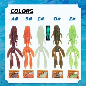 Tolure Custom 2.1g 63mm esca morbida per gamberetti 20 pz/set con esca morbida bionica con pesce e sale Cebo De Pesca - Product Image 6