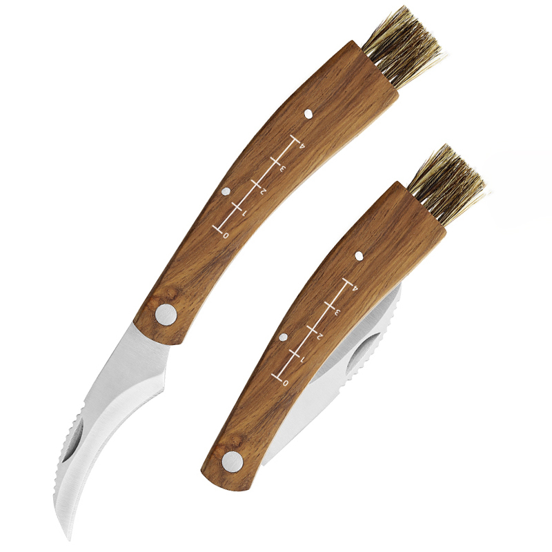 Professional Wood Handle Stainless Steel Camping