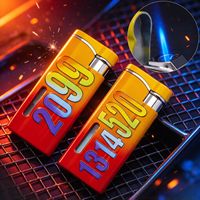 Briquet électronique en métal DK7706 coupe-vent avec un design moderne et épuré pour les cadeaux d'affaires
