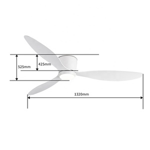 Hiện đại trang trí ánh sáng đèn nhà điều khiển từ xa 52inch quạt trần ánh sáng cho phòng khách - Product Image 2