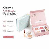 Boîtes d'emballage pour produits cosmétiques et de soin de la peau, recyclables, avec couvercle, fabriquées à la main, design personnalisé, pour gloss à lèvres.