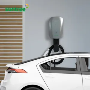 Bonne qualité 7 Kw Ev Charger Type2 Usage domestique Station de charge murale Ev Pile de charge de voiture avec câble de 5m