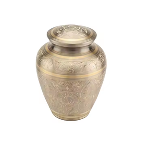 High Quality Aluminium Cremation Urn for Adults Top Countertop Decor; Pretty Color Metal Human Ashes Funeral Supplies - Product Image 5