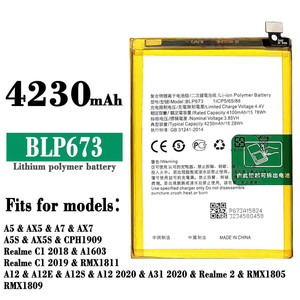 <span class=keywords><strong>แบ</strong></span><span class=keywords><strong>ต</strong></span>เตอรี่มือถือ3.85V 4230mAh BLP673แท้สำหรับ A5 <span class=keywords><strong>OPPO</strong></span> <span class=keywords><strong>A7</strong></span> AX5 AX7 A5S AX5S - Product Image 2