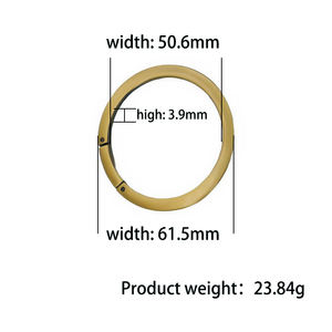Vente en gros d'accessoires de quincaillerie pour sacs à main et vêtements-51mm plat joint torique en métal en alliage de zinc <span class=keywords><strong>boucle</strong></span> de sangle de sac - Product Image 5