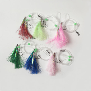 Matériel <span class=keywords><strong>de</strong></span> pêche en mer, pêche à la truite, jigs lumineux, Sabiki coloré, leurres flashers - Product Image 1