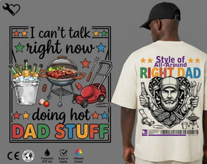 Autocollant de transfert thermique en vinyle pour impression sur T-shirt, motif Roi Père Lion Héros Papa, dessin animé en caoutchouc, lavable, DIY, thermocollant - Product Image 2