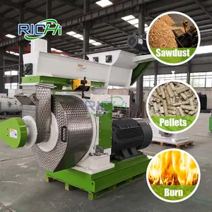 RICHI CE 2.0-2.5t/h Ring Die Wood Pelletizer Machine Wood Pellet Mill