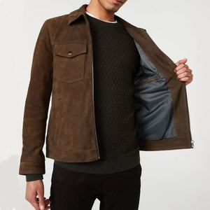 Vente flash, vestes bomber personnalisées pour moto, veste en cuir véritable, imperméable, logo personnalisé, veste en cuir pour homme - Product Image 2