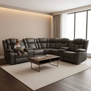 New stylish <b>corner</b> sofa set <b>LED</b> <b>lights</b>, modern design, suitable for living rooms, hotels, and villas, with cushions - Product Image 6