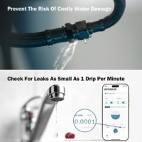 Prévention des dommages causés par l'eau dans les chambres d'hôtel, vanne intelligente WiFi, écran LCD, contrôle par application, détecteur de fuite