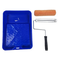 Juego de cepillos de tambor de microfibra PMS de 9 pulgadas, bandeja gruesa, cepillo de rodillo personalizable, herramientas manuales, demanda de fábrica