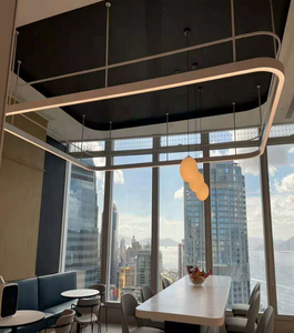 <span class=keywords><strong>Luminaire</strong></span> suspendu pour salon intérieur, lustre rectangulaire pour cuisine, éclairage LED pour plafond de cuisine - Product Image 2