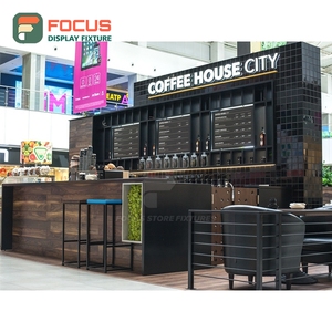 Large Format Coffee Display Cabinet Wood Glass Front Tall Vertical Display Storefront Coffee Cabinet - Product Image 2