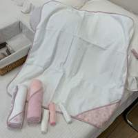 Lots de serviettes de bain à capuche en polaire corail, couvertures d'emmaillotage pour bébé, motifs variés, pour salle de bain, vente en gros, stock restant, Chine, commerce extérieur