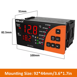 <span class=keywords><strong>Elitech</strong></span> <span class=keywords><strong>MTC</strong></span>-<span class=keywords><strong>5080</strong></span> nhiệt kỹ thuật số máy vi tính điều khiển nhiệt độ tủ lạnh nhựa làm mát rã đông fan hâm mộ cho lạnh OEM - Product Image 5