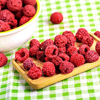 Frambuesas Enteras Liofilizadas, Fruta Seca de Alta Calidad, Sabor Dulce Natural, Sin Aditivos, Deliciosas de Fábrica