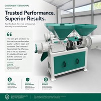 Machine à décortiquer et à moudre le maïs, robuste et compacte, pour moulin à maïs