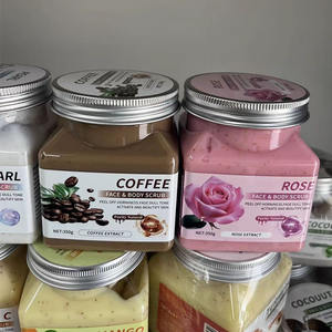 Exfoliante Corporal de Sal Marina Natural de Marca Privada OEM, Exfoliante Corporal de Azúcar Moreno y Karité, Exfoliante Corporal Hidratante de Colágeno y Café - Product Image 1