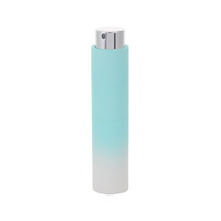 Haute qualité Macaron dégradé couleur verre 8ml voyage rétractable rotatif vaporisateur avec buse en argent