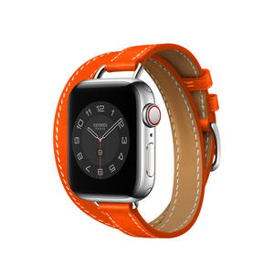 <span class=keywords><strong>Cinturino</strong></span> Sottile da 14mm per <span class=keywords><strong>Apple</strong></span> <span class=keywords><strong>Watch</strong></span> <span class=keywords><strong>Ultra</strong></span> S10 9 8 7 42mm 44mm 46mm 49mm, Doppio Giro in <span class=keywords><strong>Pelle</strong></span> - Product Image 2